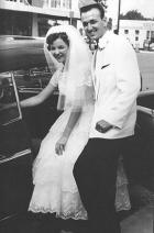 The Sonniers on their wedding day.